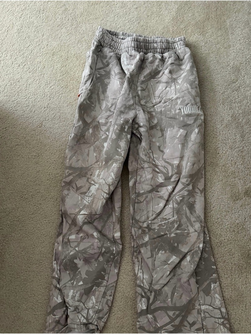 YoungLA 2133 - TREE CAMO BAGGY SWEATS - Gem